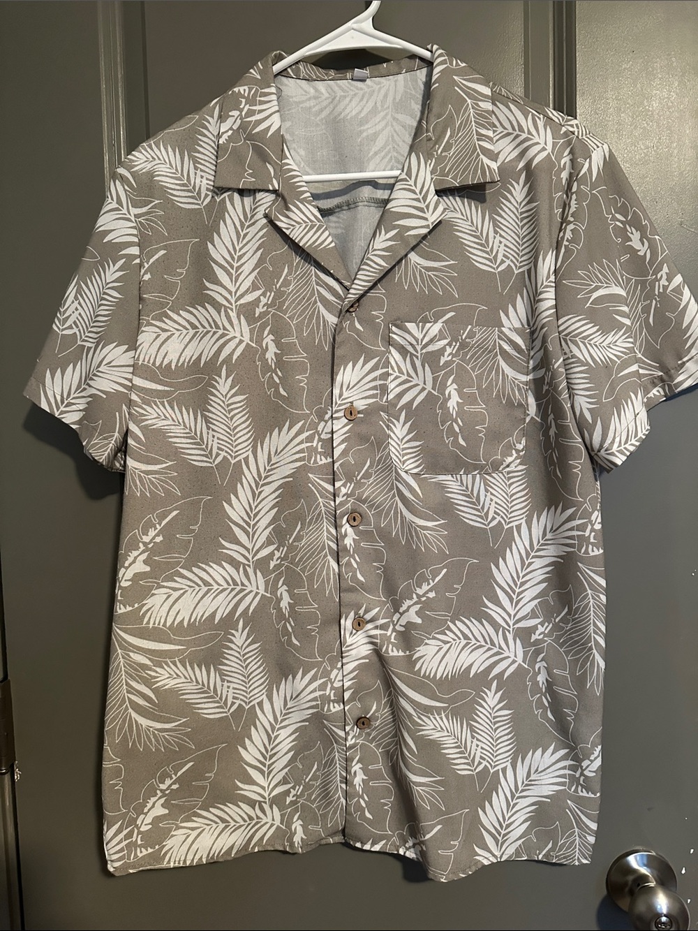 Shein Men's Tropical Print Shirt - Picture 2 of 6